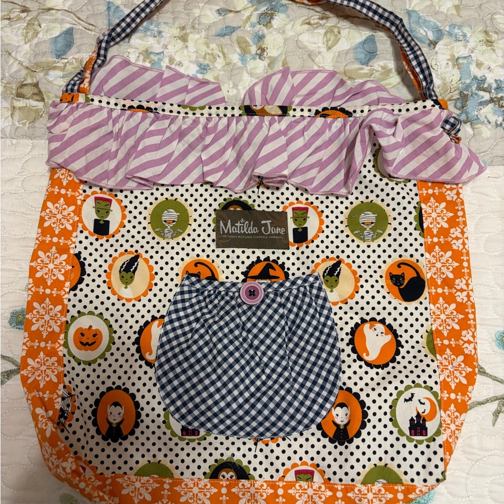 Matilda Jane Festive Orange and Purple Shoulder Bag